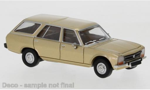 Diecast model cars Peugeot 504 Break Estate gold 1978 1/87 PCX87