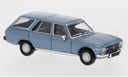 Diecast model cars Peugeot 504 Break Estate metallic blue 1978 1/87 PCX87