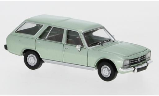 Diecast model cars Peugeot 504 Break Estate metallic green 1978 1/87 PCX87