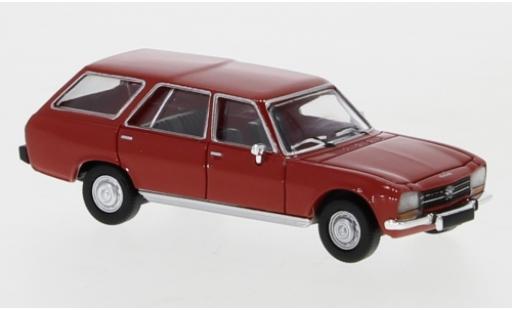Diecast model cars Peugeot 504 Break Estate red 1978 1/87 PCX87