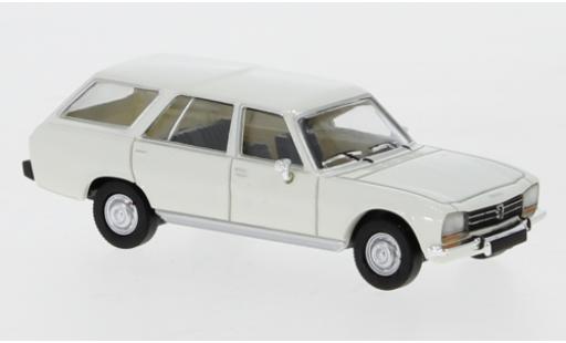 Diecast model cars Peugeot 504 Break Estate white 1978 1/87 PCX87
