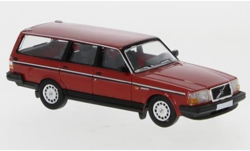 Diecast model cars Volvo 240 GL Estate red 1989 1/87 PCX87