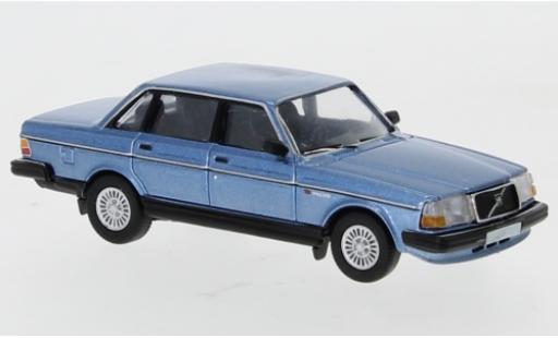 Diecast model cars Volvo 240 Base metallic blue 1989 1/87 PCX87