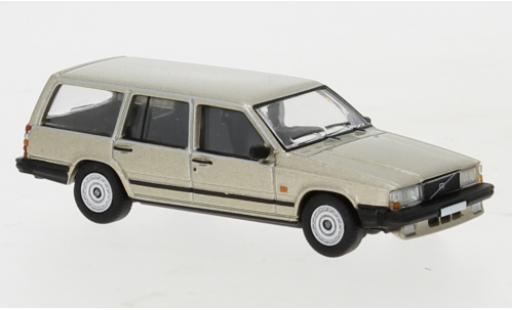 Diecast model cars Volvo 740 Base Estate metallic beige 1985 1/87 PCX87