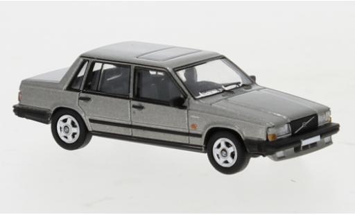 Diecast model cars Volvo 740 Base metallic grey 1984 1/87 PCX87