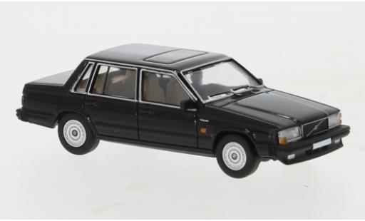 Diecast model cars Volvo 740 Base black 1984 1/87 PCX87