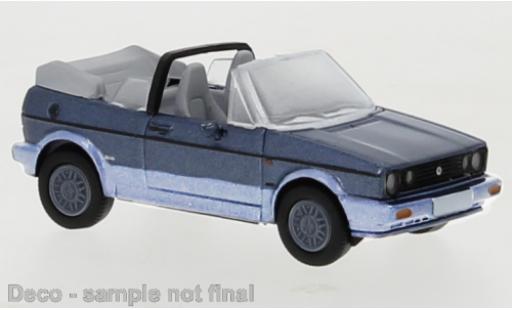 Diecast model cars Volkswagen Golf Cabriolet I Convertible metallic blue/grey 1991 Bel-Air 1/87 PCX87