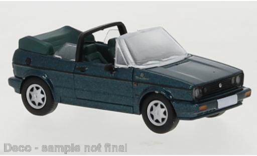 Diecast model cars Volkswagen Golf Cabriolet I Convertible metallic green 1991 Etienne Aigner 1/87 PCX87