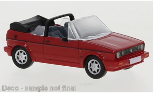 Diecast model cars Volkswagen Golf Cabriolet I Convertible red 1991 1/87 PCX87