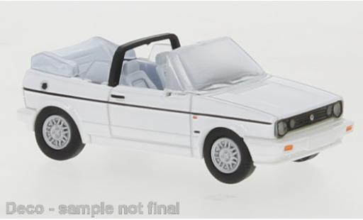 Diecast model cars Volkswagen Golf Cabriolet I Convertible white 1991 1/87 PCX87