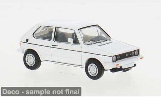 Diecast model cars Volkswagen Golf GTI I white 1980 1/87 PCX87