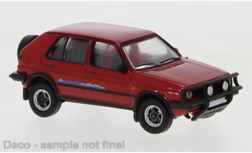 Diecast model cars Volkswagen Golf Country II red 1990 1/87 PCX87