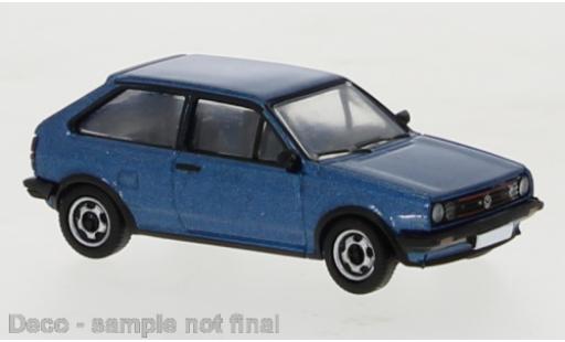 Diecast model cars Volkswagen Polo Coupe II metallic blue 1985 1/87 PCX87