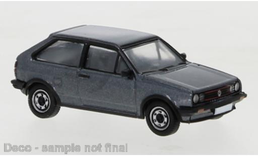 Diecast model cars Volkswagen Polo Coupe II metallic grey 1985 1/87 PCX87