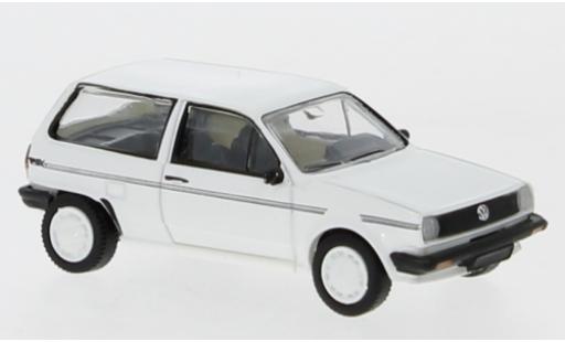 Diecast model cars Volkswagen Polo Fox II white/Dekor 1985 1/87 PCX87
