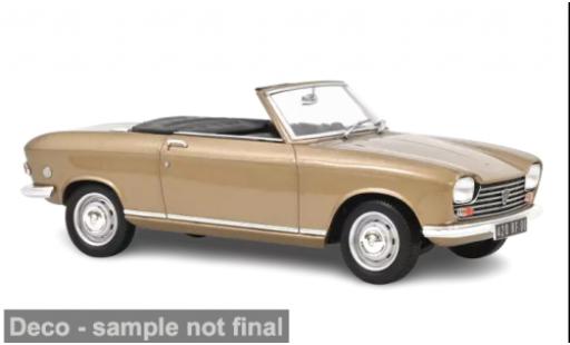 Diecast model cars Peugeot 204 Cabriolet Convertible beige 1967 1/18 Norev