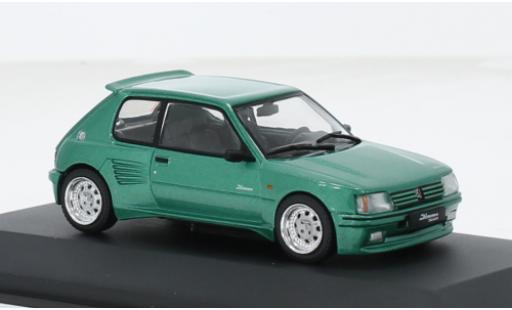 Diecast model cars Peugeot 205 Dimma green 1/43 Solido