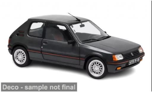Diecast model cars Peugeot 205 GTI 1.6 anthracite 1989 1/18 Norev