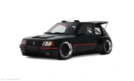 Diecast model cars Peugeot 205 Base Khyzyl Saleem black 2018 1/18 Ottomobile