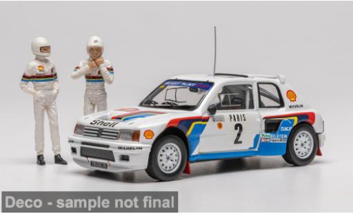 Diecast model cars Peugeot 205 Turbo 16 Rally Monte Carlo 1985 #2 A.Vatanen/T.Harryman 1/43 IXO