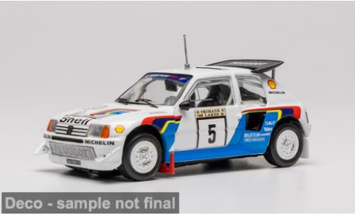 Diecast model cars Peugeot 205 Turbo 16 16V Evo 2 1000 Lakes Rally 1986 #6 S.Blomqvist/B.Berglund 1/43 IXO