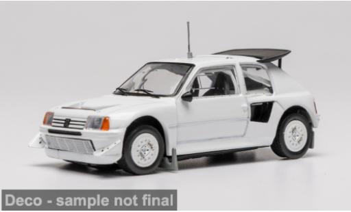 Diecast model cars Peugeot 205 Turbo 16 16V Evo 2 white 1986 1/43 IXO
