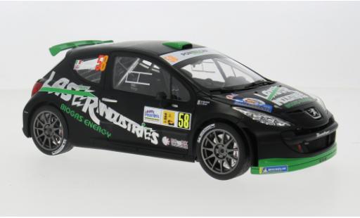 Diecast model cars Peugeot 207 S2000 Monza Rally Show 2013 #58 C.Breen/S.Marshall 1/18 Sun Star