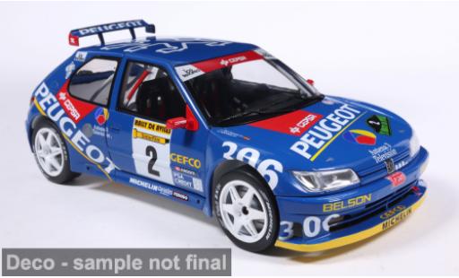 Diecast model cars Peugeot 306 Maxi blue 1/18 Solido
