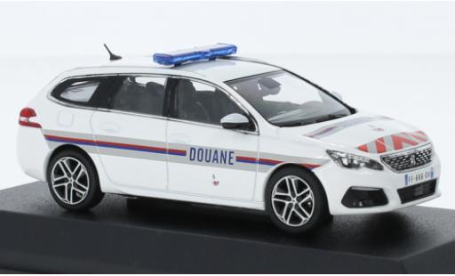 Diecast model cars Peugeot 308 SW 2018 Douanes (F) 1/43 Norev