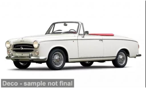 Diecast model cars Peugeot 403 Berline white 1957 1/87 Norev