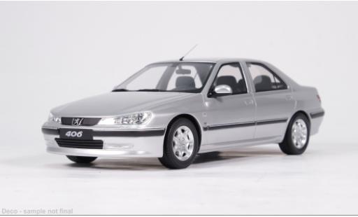 Diecast model cars Peugeot 406 Base 3.0 V6 24V silver 2000 1/18 Ottomobile