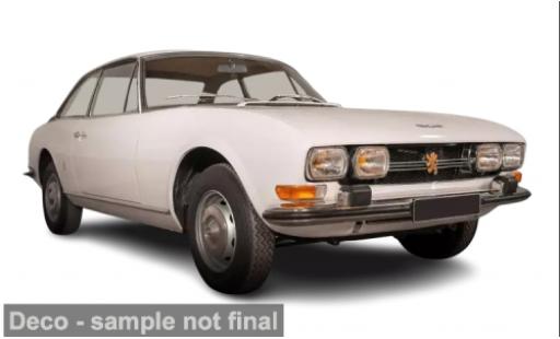 Diecast model cars Peugeot 504 Coupe white 1971 1/87 Norev