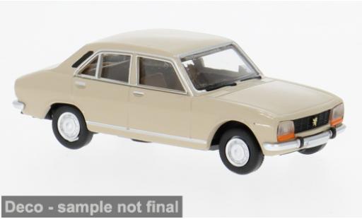 Diecast model cars Peugeot 504 Berline gold 1968 1/87 Brekina