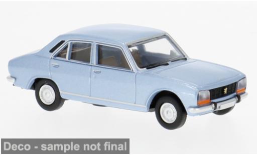 Diecast model cars Peugeot 504 Berline blue 1968 1/87 Brekina