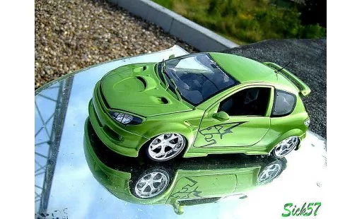 Peugeot 206 RC 1/18 Norev esquiss auto kiwi diecast model cars