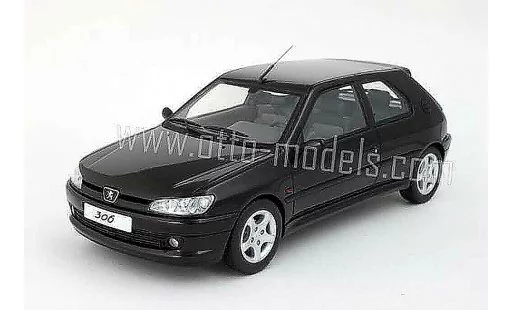 Peugeot 306 S16 1/18 Ottomobile black 1998 diecast model cars