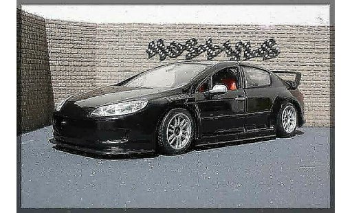 Peugeot 407 Silhouette 1/18 Motormax plain body noir diecast model cars