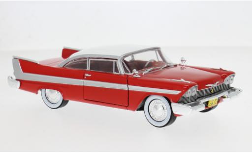Diecast model cars Plymouth Fury Base red/white 1958 1/24 Greenlight