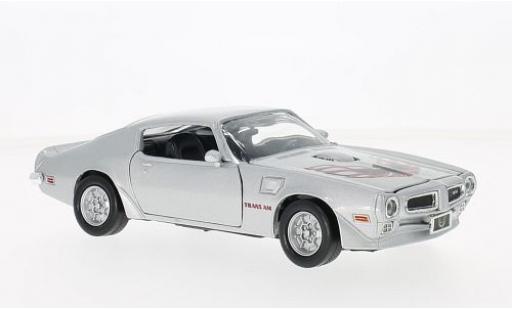 Diecast model cars Pontiac Firebird Trans Am silver 1/24 Motormax