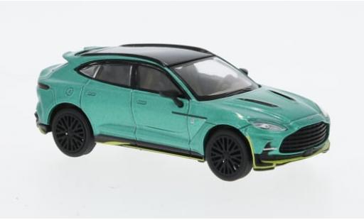 Diecast model cars Aston Martin DBX suv metallise green 1/64 Pop Race