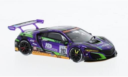 Diecast model cars Honda NSX GT3 EVO22 No.202 KCMG 1/64 Pop Race