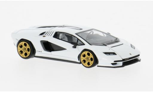 Diecast model cars Lamborghini Countach LPI 800-4 white 1/64 Pop Race