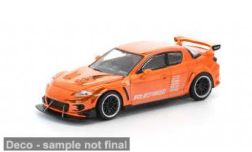 Diecast model cars Mazda RX8 RE-Amemiya orange 1/64 Pop Race