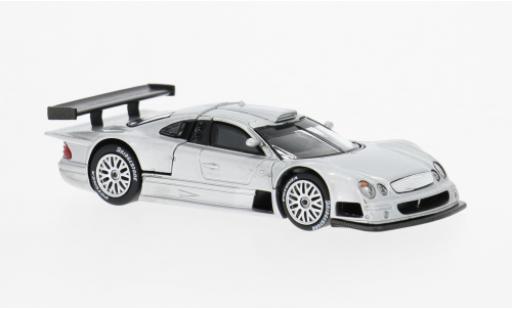 Diecast model cars Mercedes CLK GTR silver 1/64 Pop Race