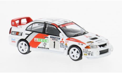 Diecast model cars Mitsubishi Lancer Evolution IV Evo Rally Catalunya 1997 Ralliart #1 1/64 Pop Race