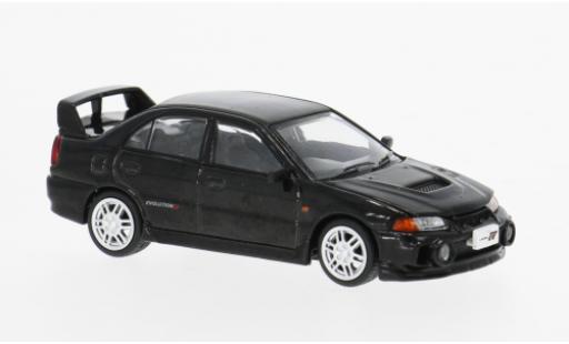 Diecast model cars Mitsubishi Lancer Evolution IV Evo black 1/64 Pop Race