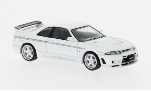 Diecast model cars Nissan Skyline R33 GT-R Nismo 400R white 1/64 Pop Race