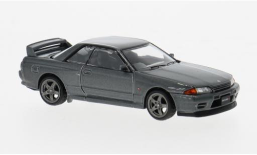 Diecast model cars Nissan Skyline R32 GT-R grey 1/64 Pop Race