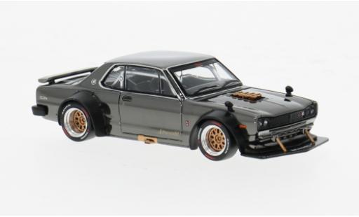 Diecast model cars Nissan Skyline 2000 GT-R V8 Drift chrom 1/64 Pop Race