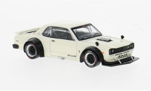 Diecast model cars Nissan Skyline 2000 GT-R V8 Drift white 1/64 Pop Race